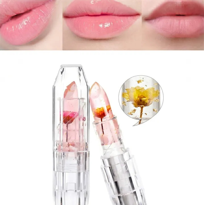Jelly Lipstick Color Changing, Transparent Lip Balm for Girls