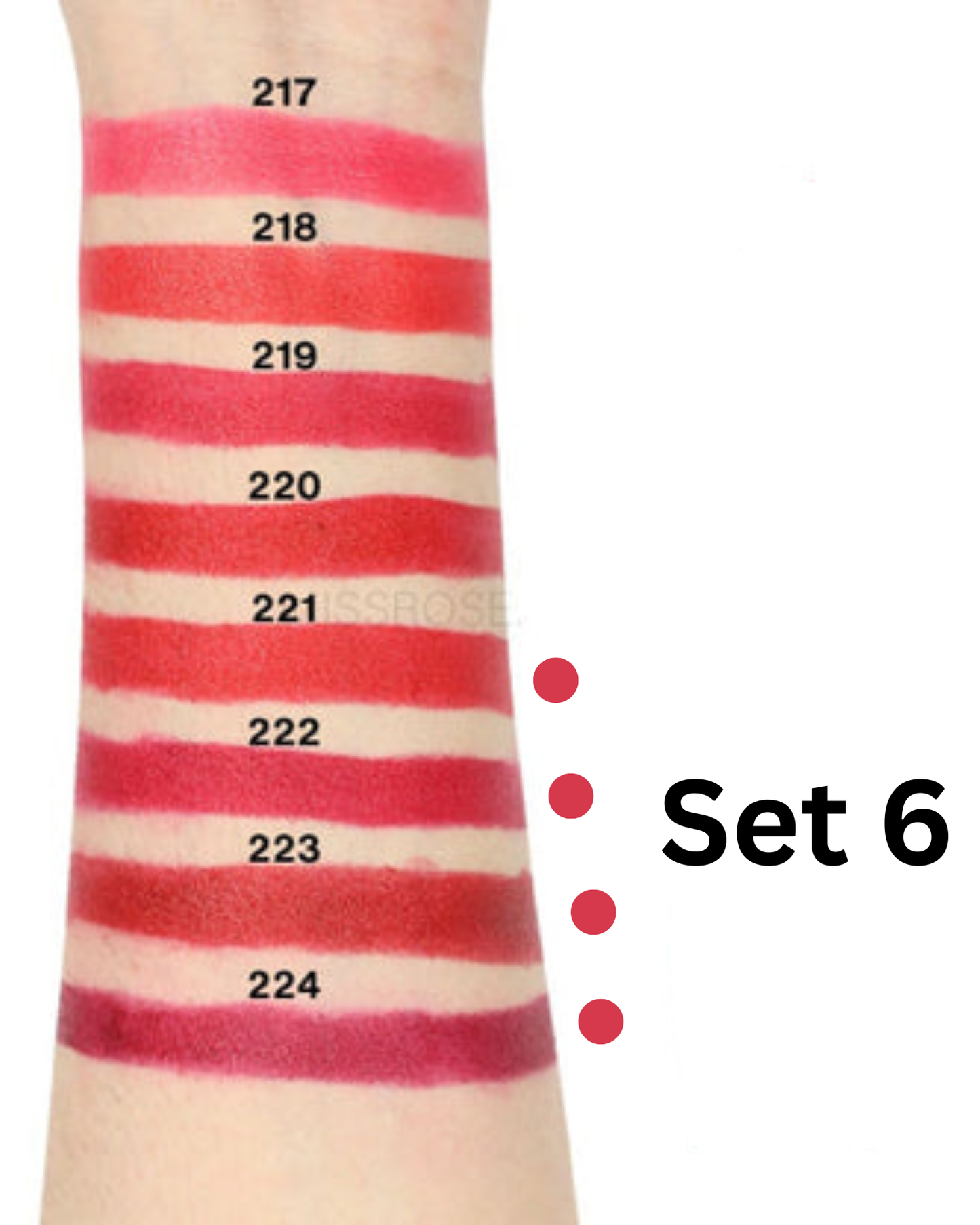 Miss Rose Creamy Matte Lipstick Bundle - Pack of 4