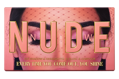 Nude Makeup Book – Eyeshadows & Highlighter, Blush & Contour