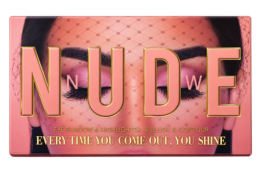 Nude Makeup Book – Eyeshadows & Highlighter, Blush & Contour