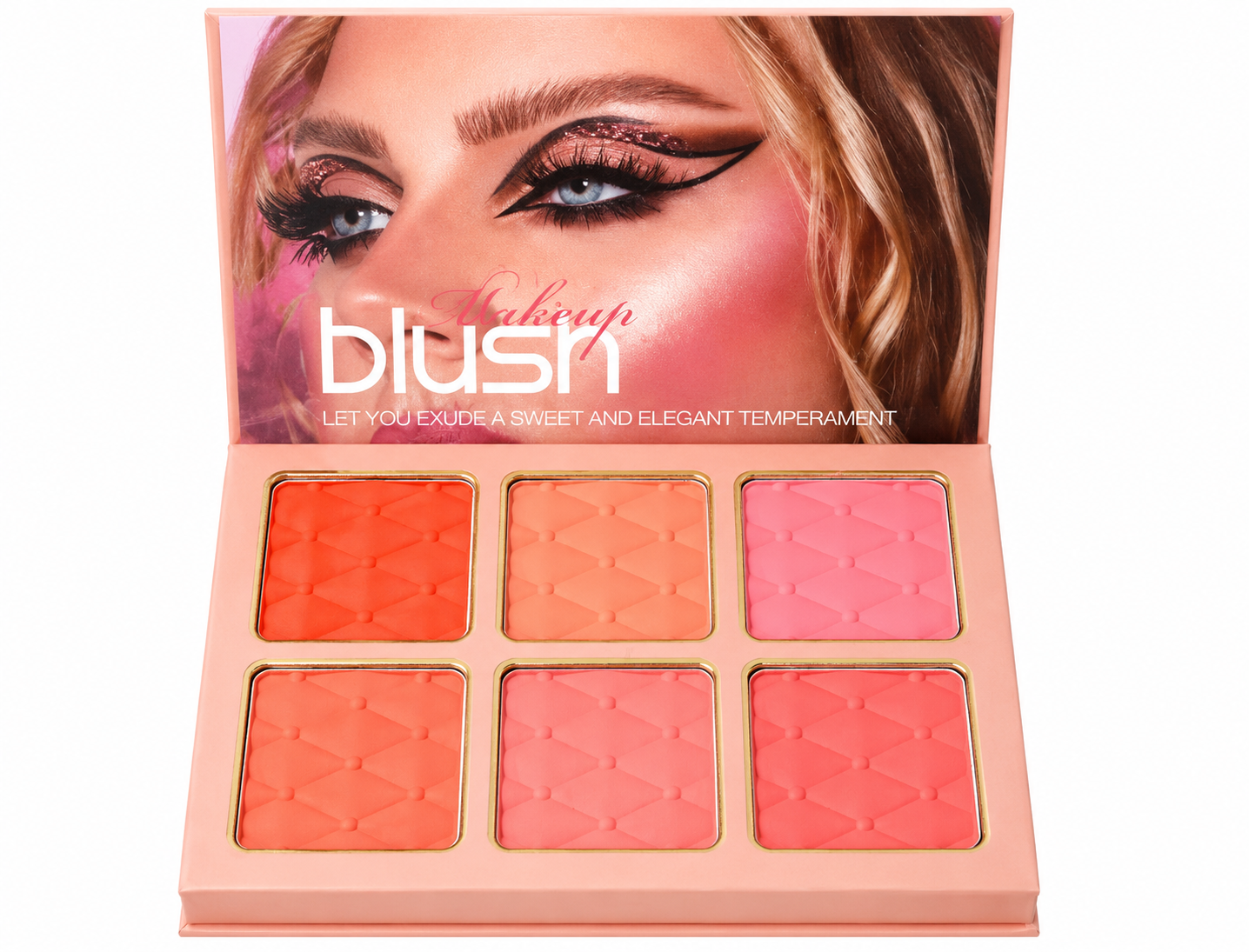 Nude Makeup Book – Eyeshadows & Highlighter, Blush & Contour