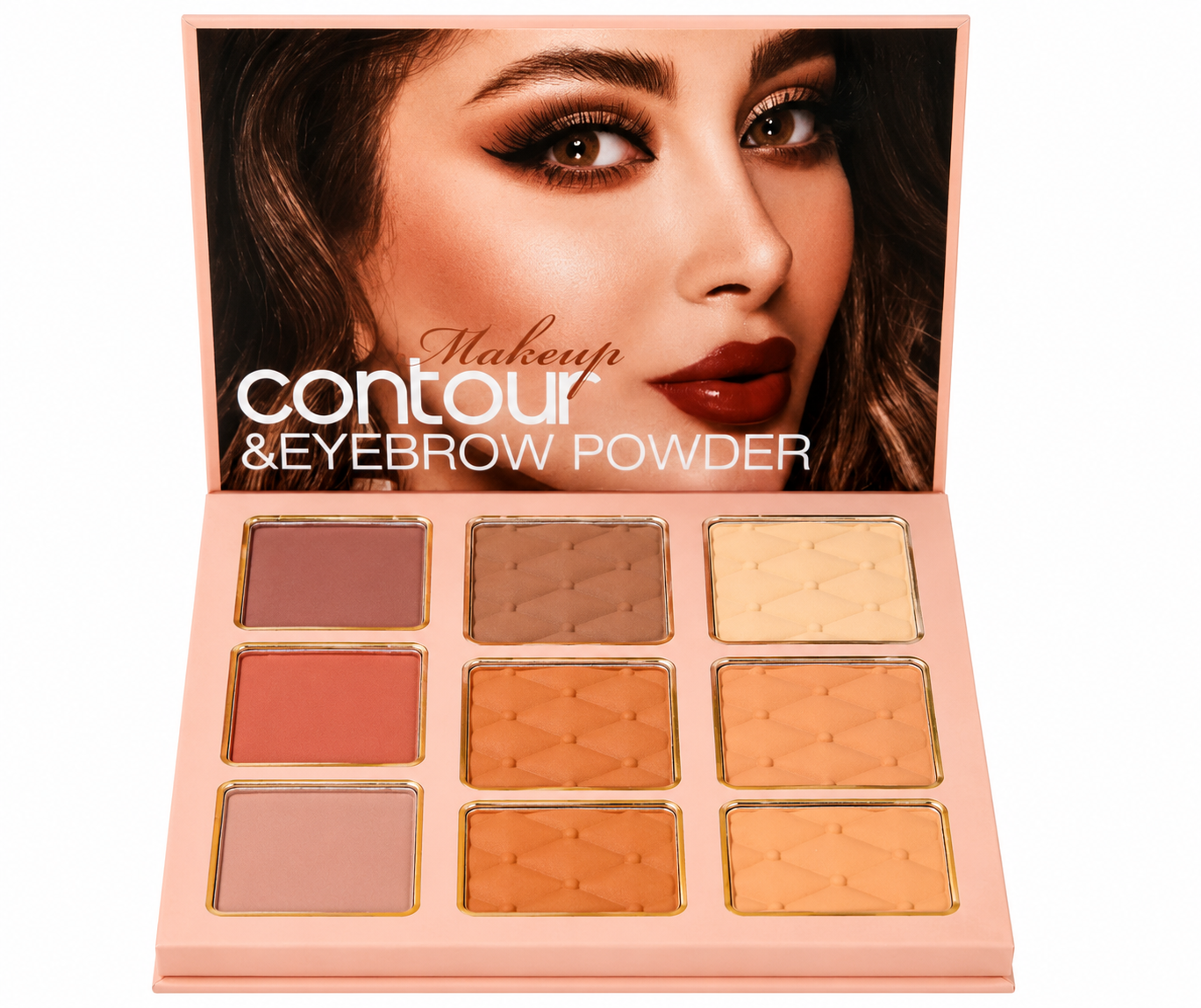 Nude Makeup Book – Eyeshadows & Highlighter, Blush & Contour