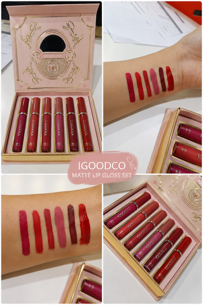 Matte Lip Gloss Set ( 6 pcs)