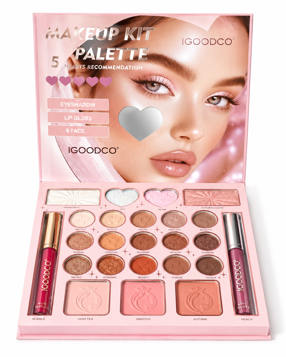 5-Hearts Makeup Kit Palette