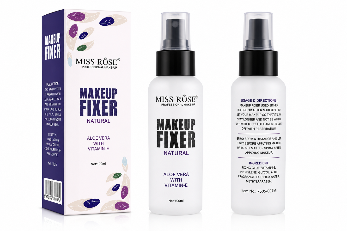 MISS ROSE Makeup Setting Spray- 100ml