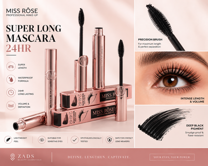 Miss Rose Super Long 24H Mascara