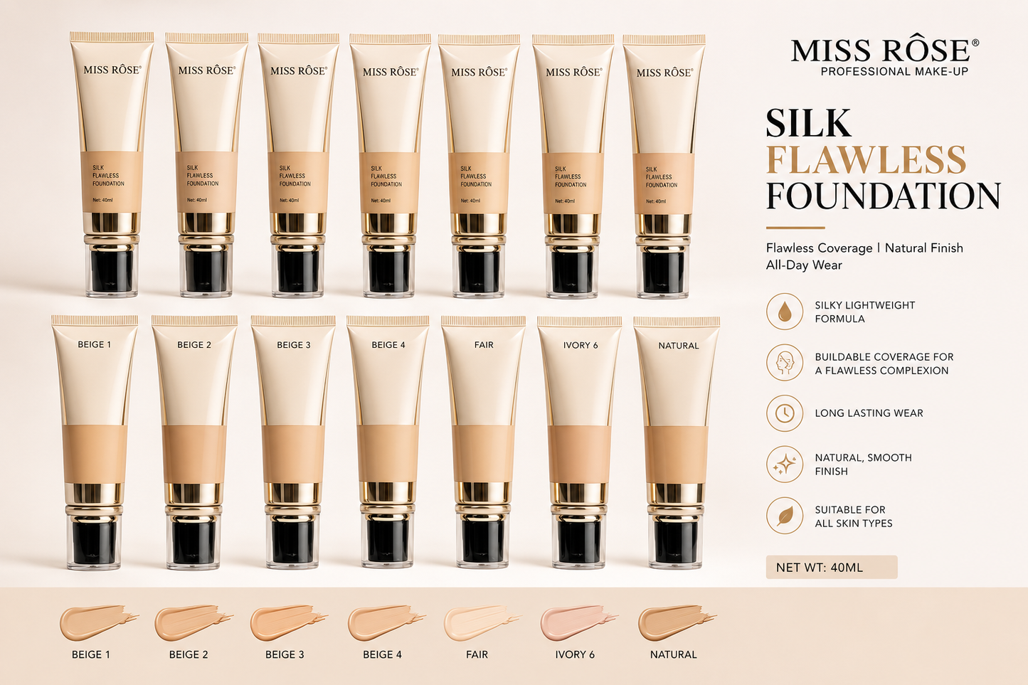 Miss Rose Silk Flawless Foundation