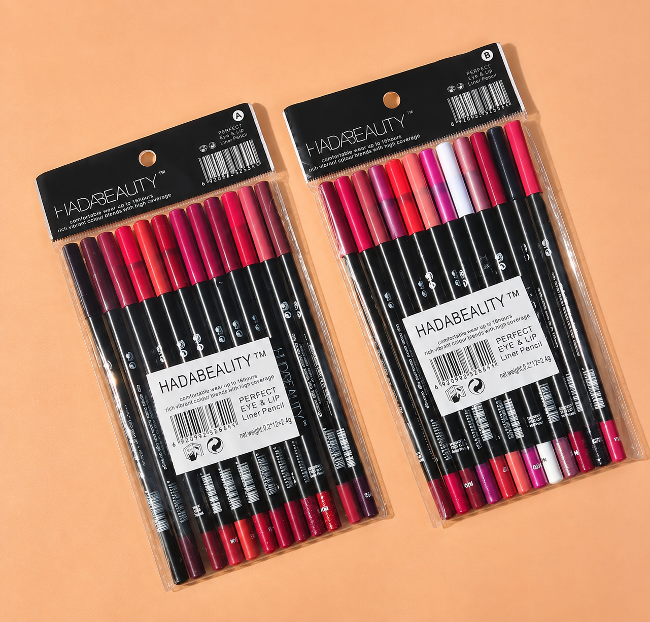 Beauty Perfect Matte Eye And Lip Liner Pencil 12 Pcs Set