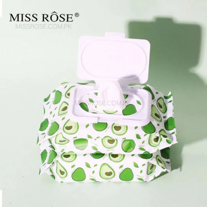 Miss Rose Avocado Beauty Concept Facial Cleaning Wipes