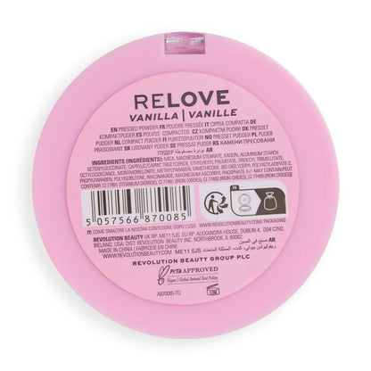 Relove By Revolution Super Matte Pressed Powder Vanilla