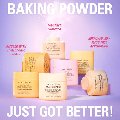 Makeup Revolution Loose Baking Powder Rose 30gm