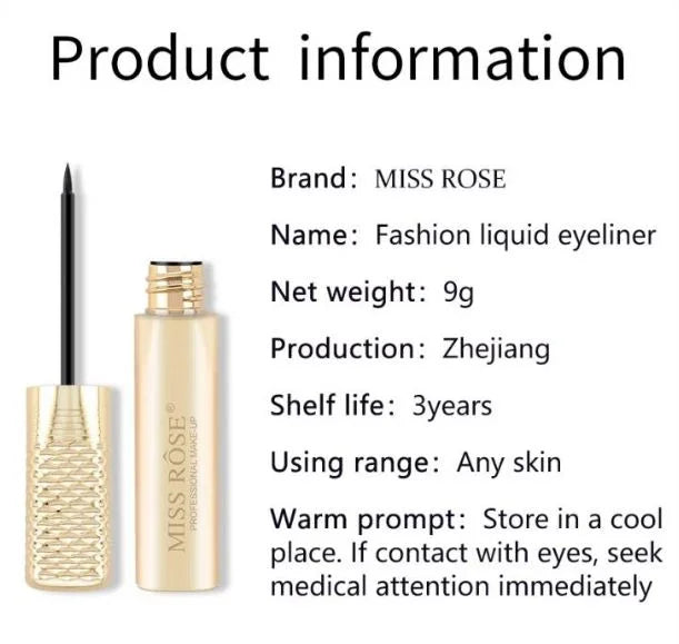 Miss Rose Black Eyeliner Gold