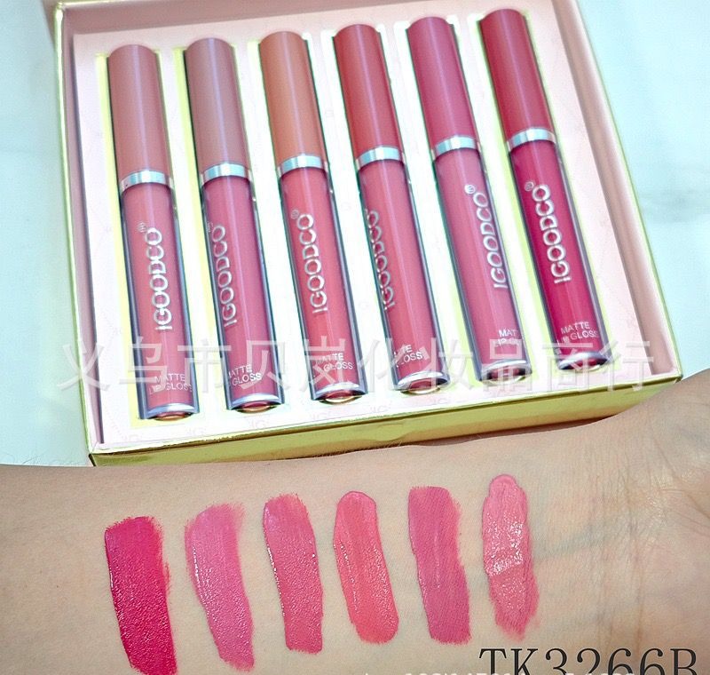 iGoodco 6pcs Matte Lip Gloss Set