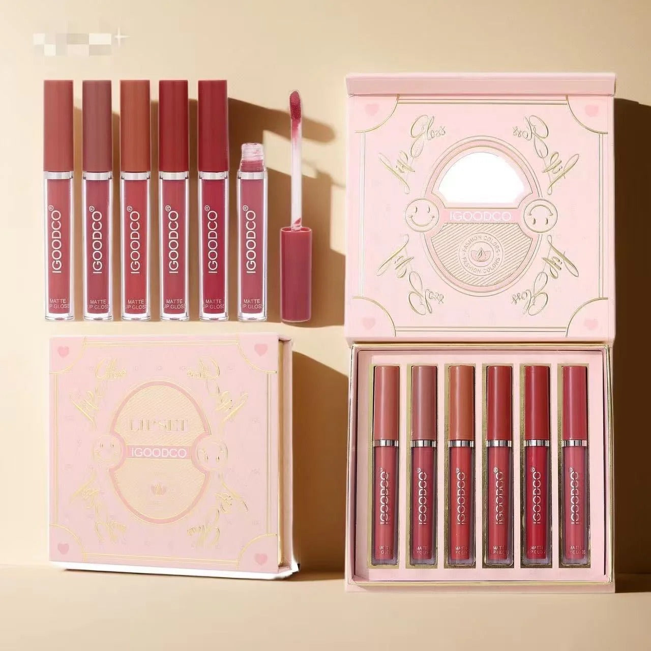 iGoodco 6pcs Matte Lip Gloss Set