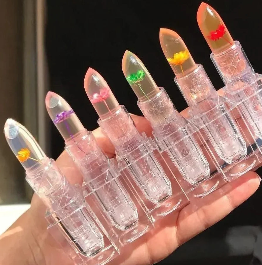 Jelly Lipstick Color Changing, Transparent Lip Balm for Girls
